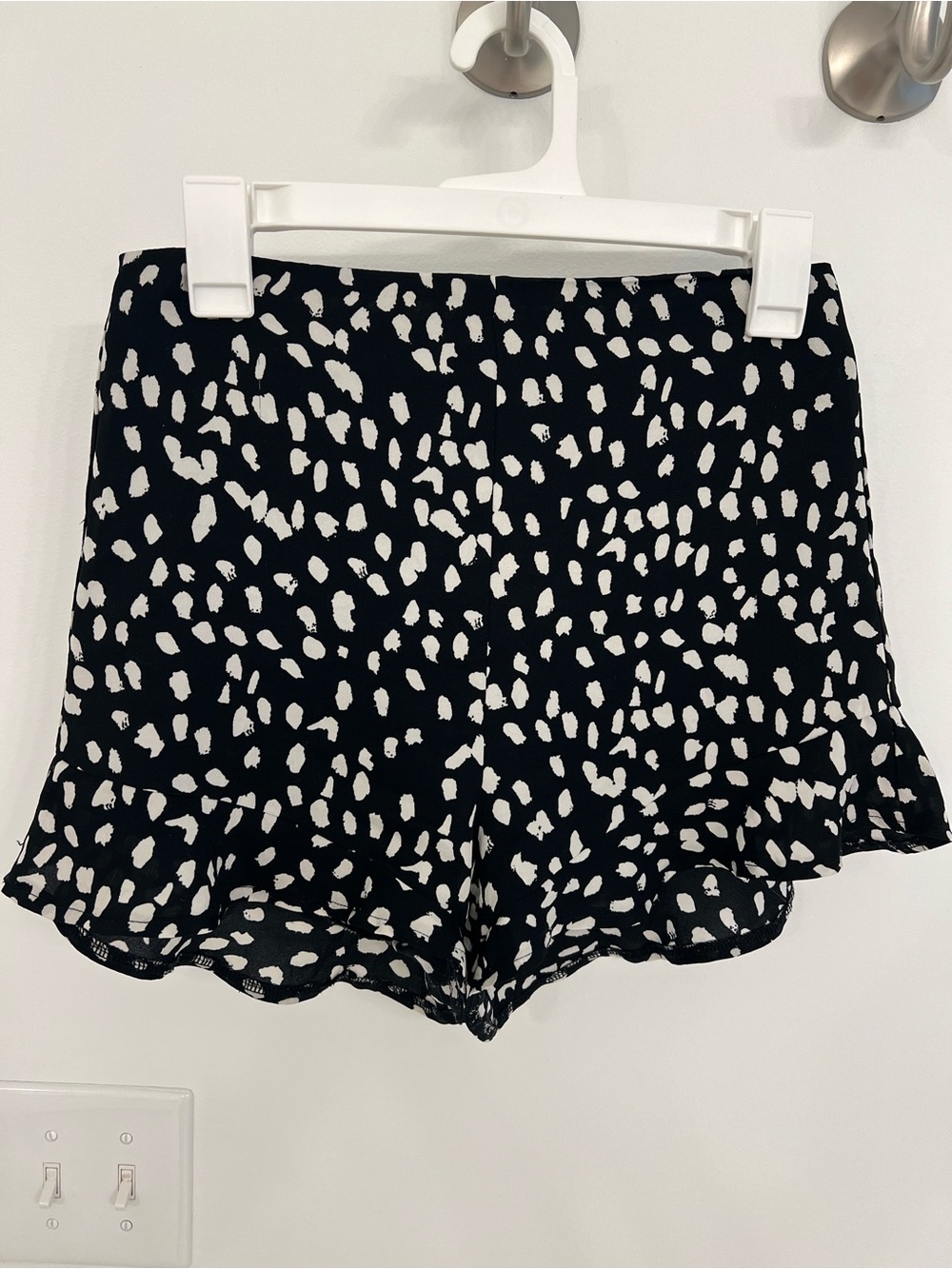 She + Sky Polka Dot Ruffled Shorts